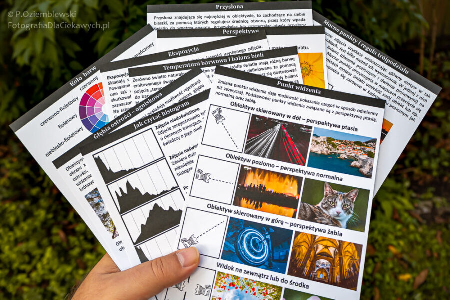 Ściągi fotograficzne - foto karty do wydrukowania